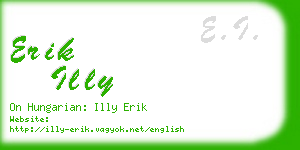 erik illy business card